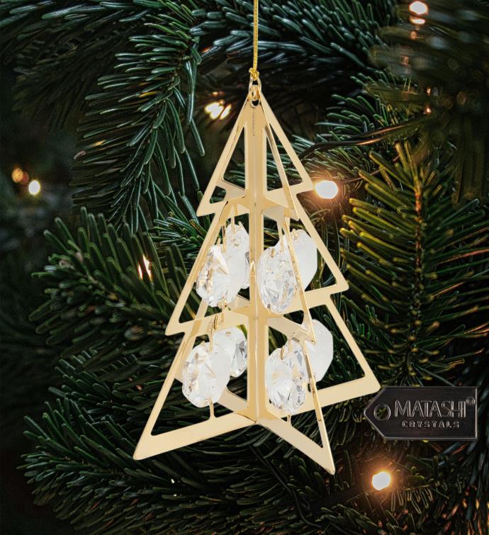 Gold-Plated Christmas Tree Ornament