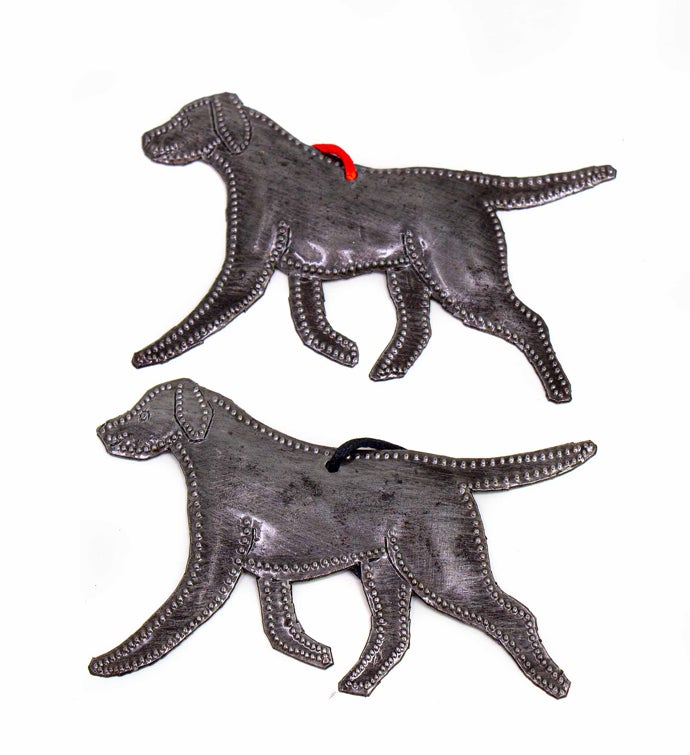 Haitian Metal Drum Christmas Ornaments