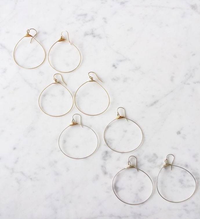 Large Featherweight Hoop Earrings