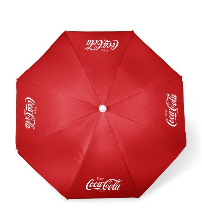 Enjoy Coca cola   5.5 Ft. Portable Beach Umbrella