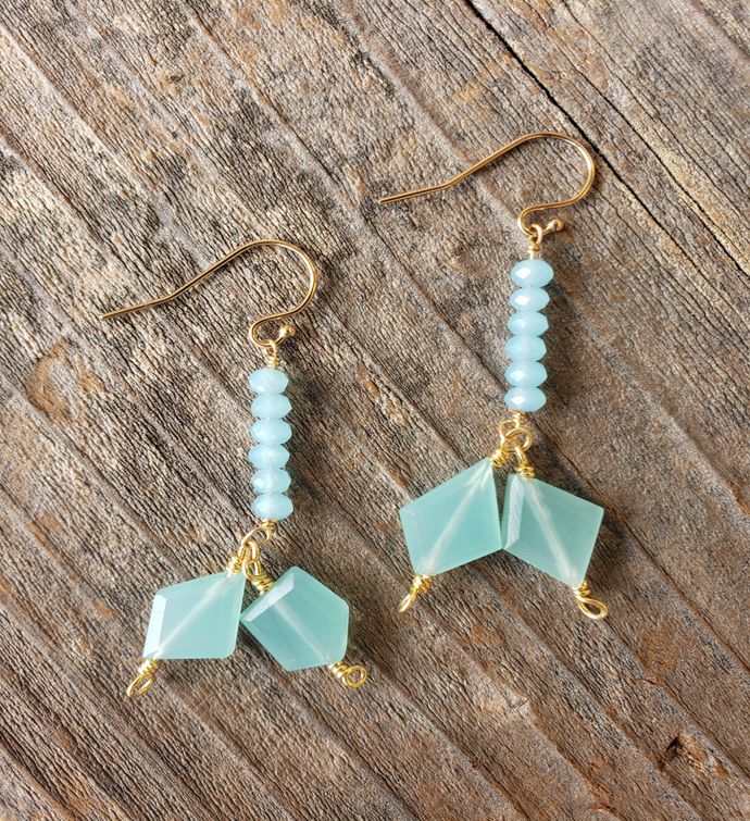 The Del Mar Earring In Chalcedony