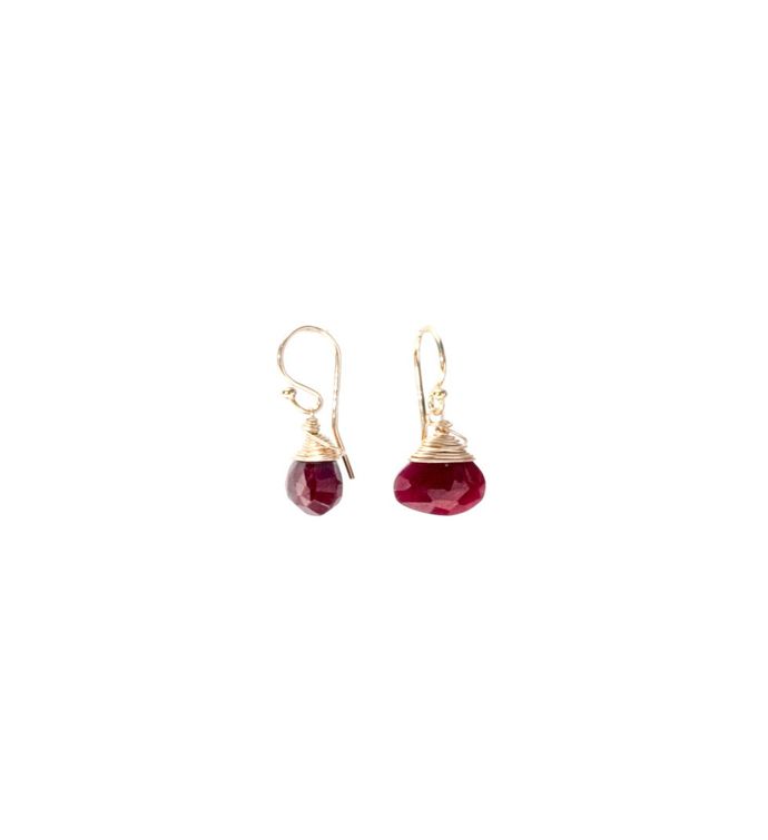 Ruby Drop Earrings