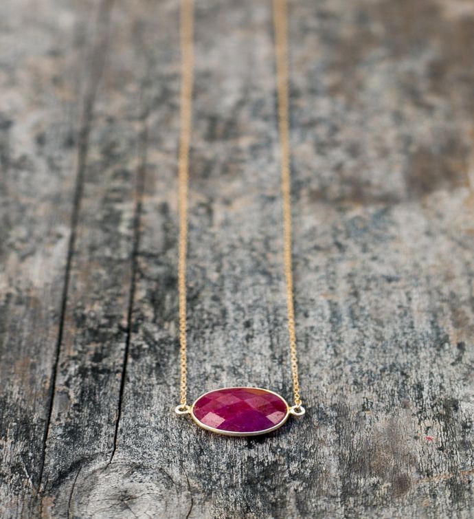 Mrs. Parker Necklace In Ruby