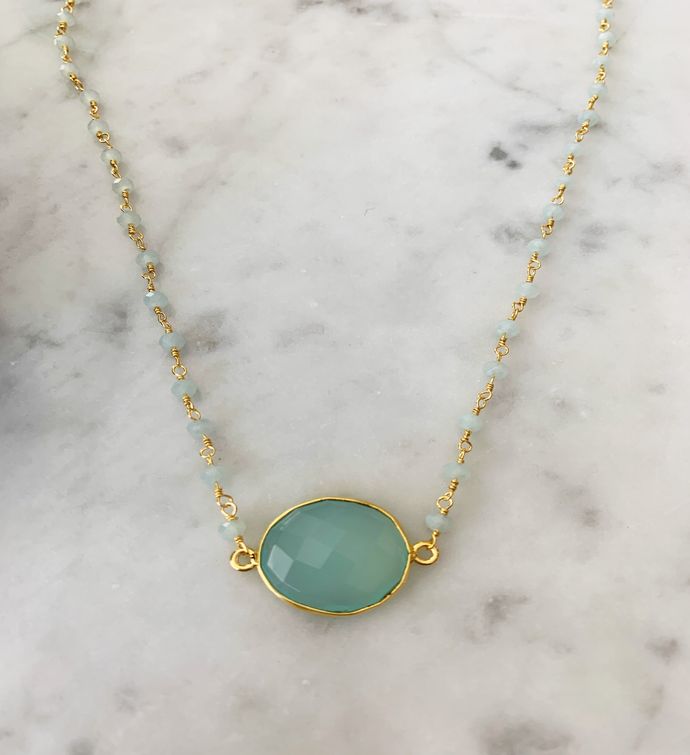 Mrs. Parker Endless Summer Necklace Chalcedony