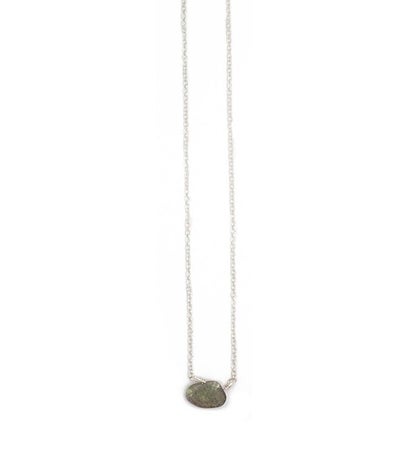 The Stephanie Delicate Drop Necklace In Labradorite