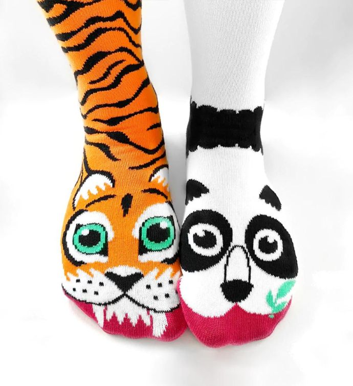 Tiger & Panda Pals Socks