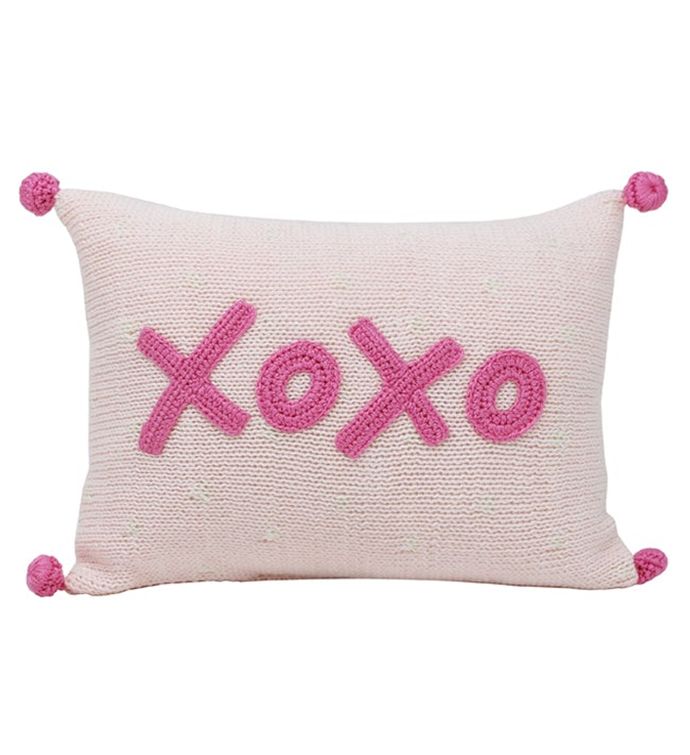 Xoxo Mini Pillow, Pink