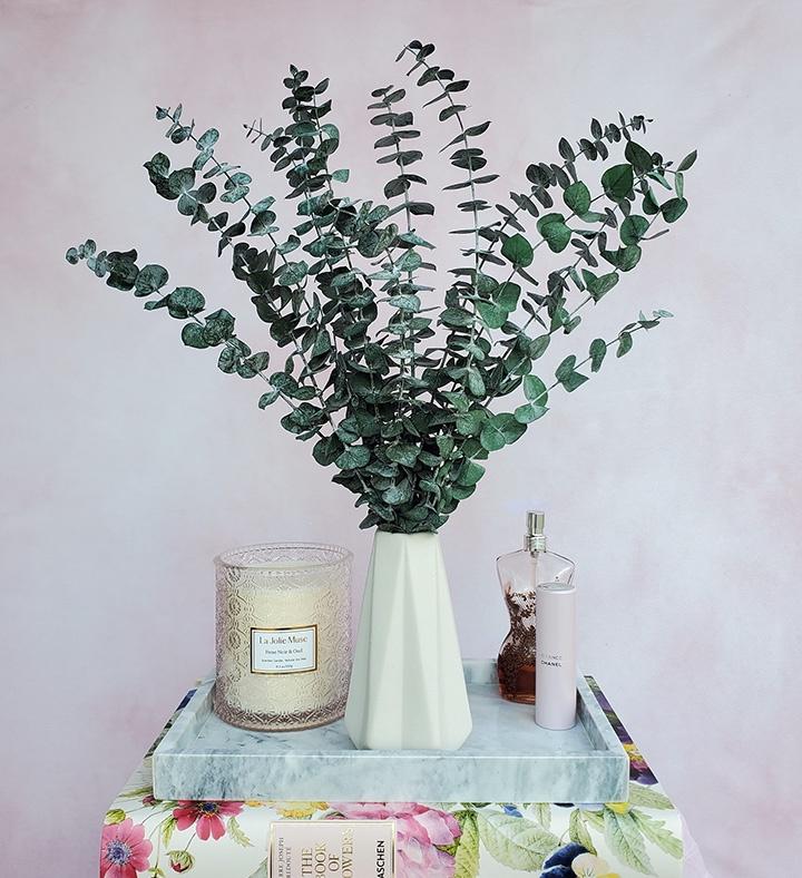 Eucalyptus Spires Everlasting Bouquet with Vase