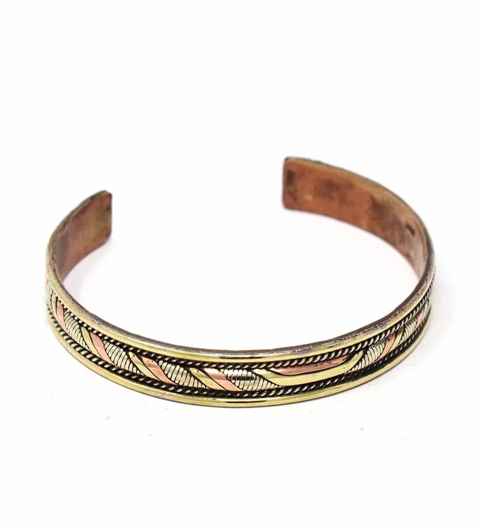 Copper And Brass Cuff Bracelet