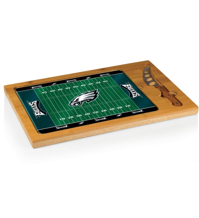 NFL Icon Glass Top Cutting Board & Knife Set