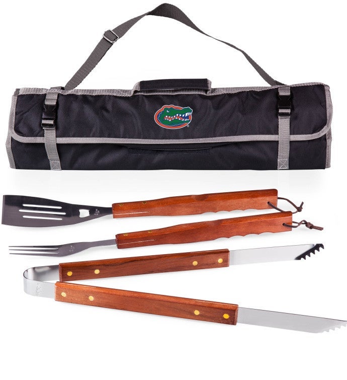 College 3 Piece BBQ Tote & Grill Set