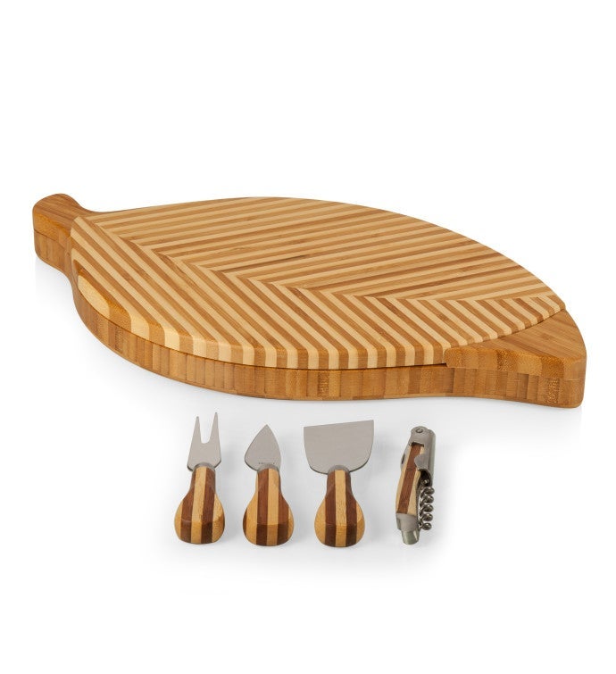 Leaf Cheese Cutting Board And Tools Set