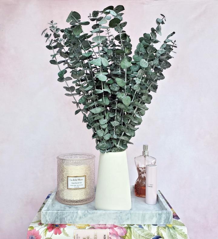Eucalyptus Spires Everlasting Bouquet with Vase