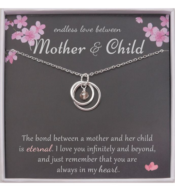 Endless Love Card Sterling Silver Necklace Jewlery Gift Set