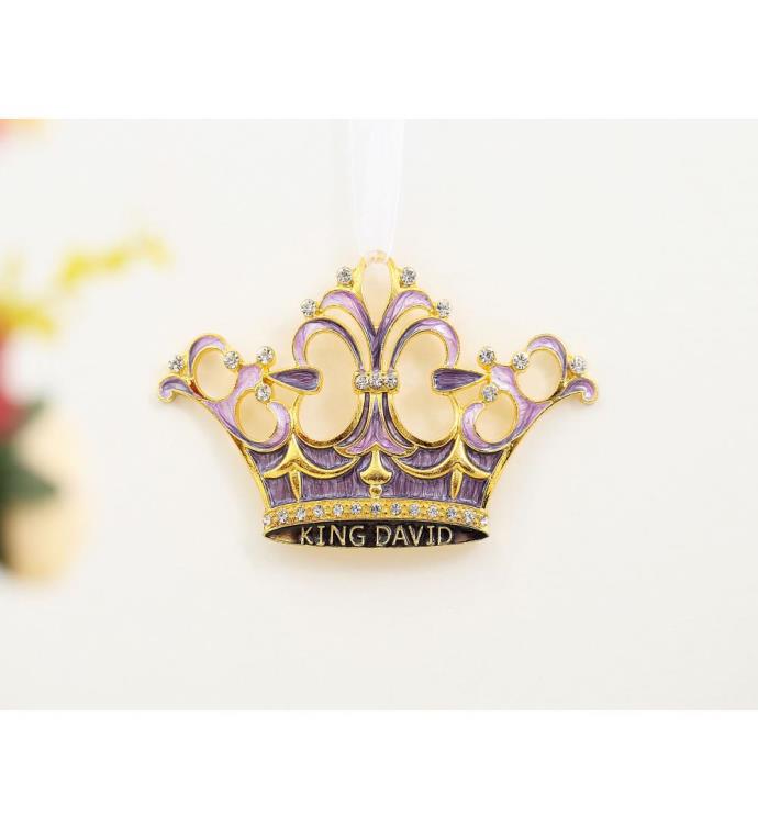 Matashi King David's Crown Hanging Ornament (pewter) Classic Wall Decor