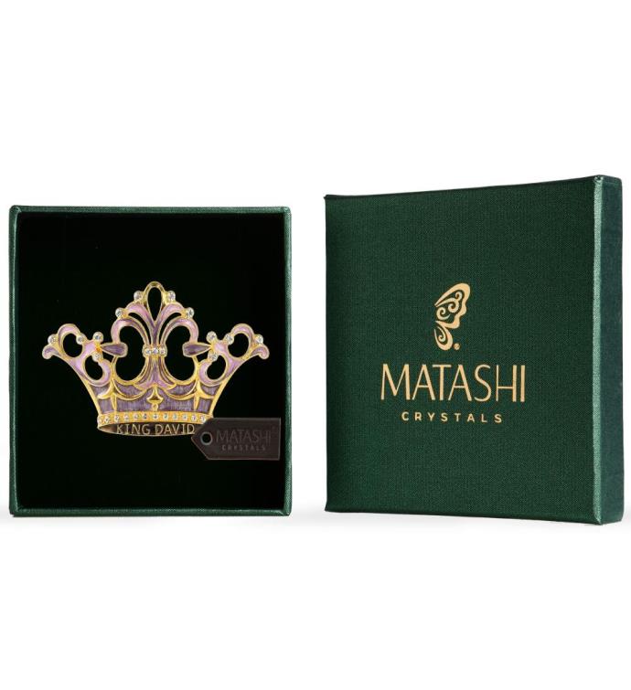 Matashi King David's Crown Hanging Ornament  pewter  Classic Wall Decor