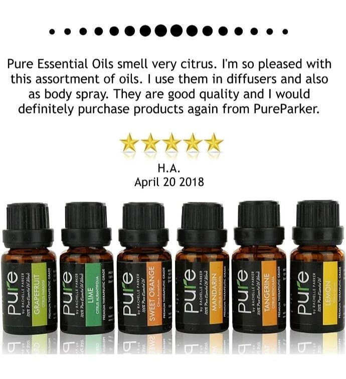 Essential Oils 6 Piece Set