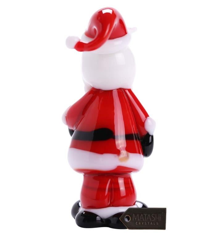 Christmas Decorative Santa with Skis Figurine