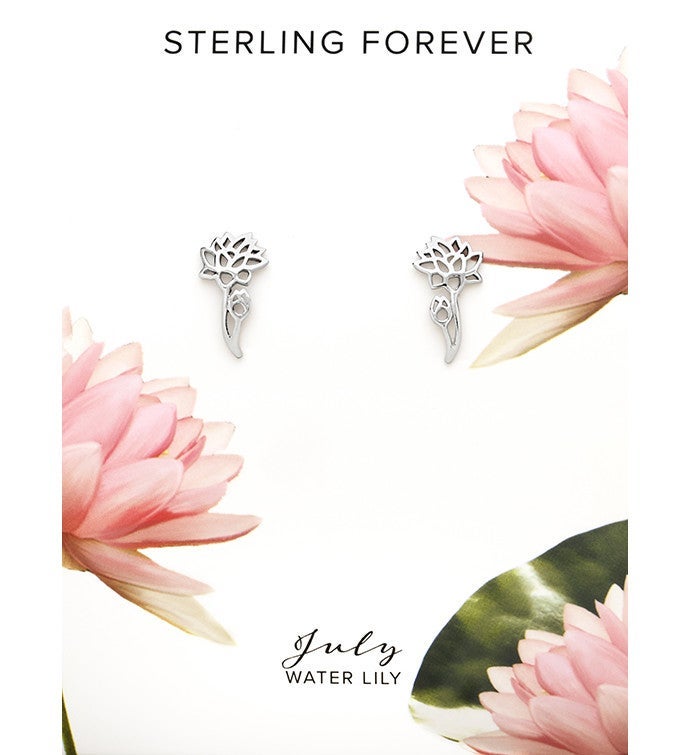 Birth Flower Earring Studs