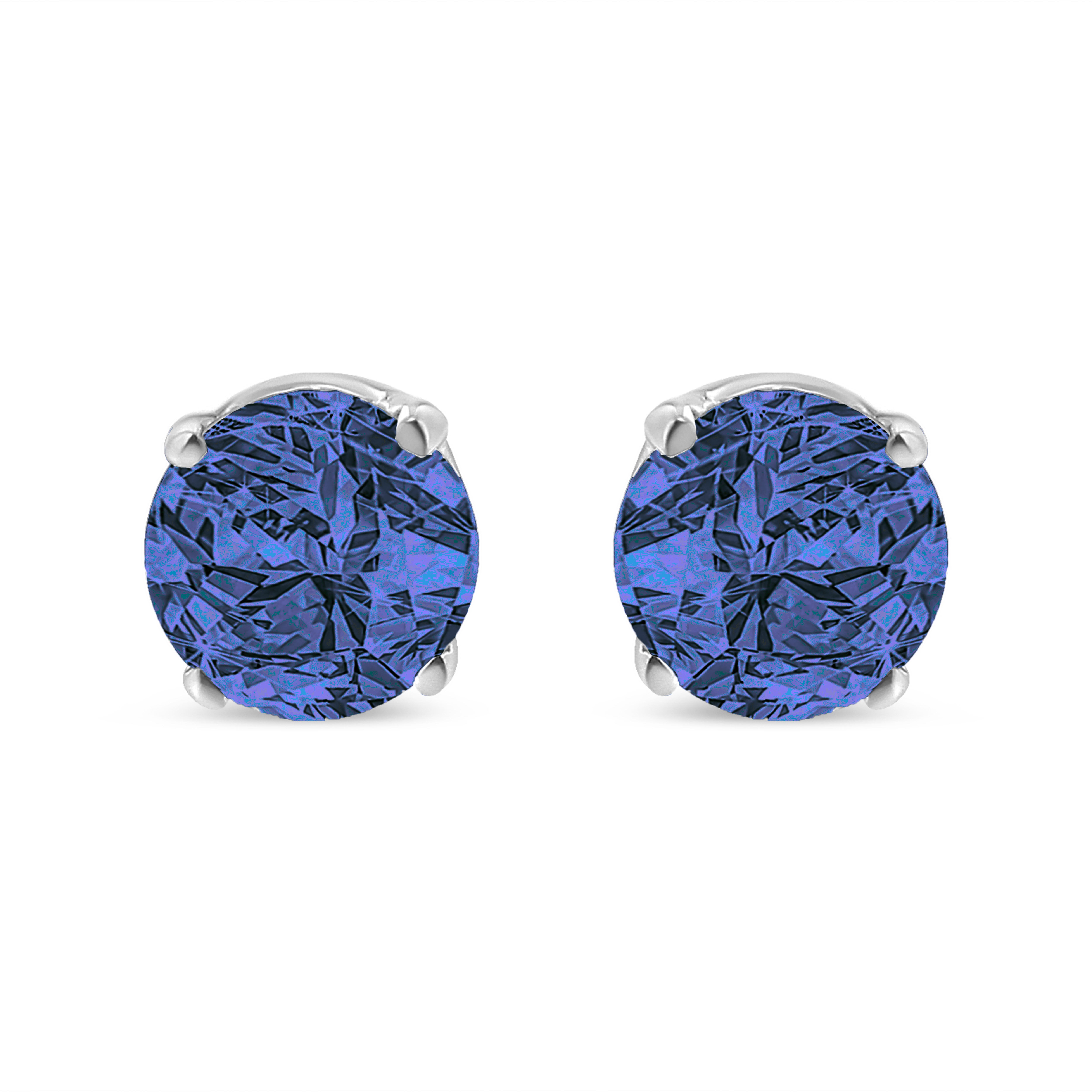 MODERN PAVE 7 Diamonds Stud Earrings in 9K - Corinne Hamak Jewellery