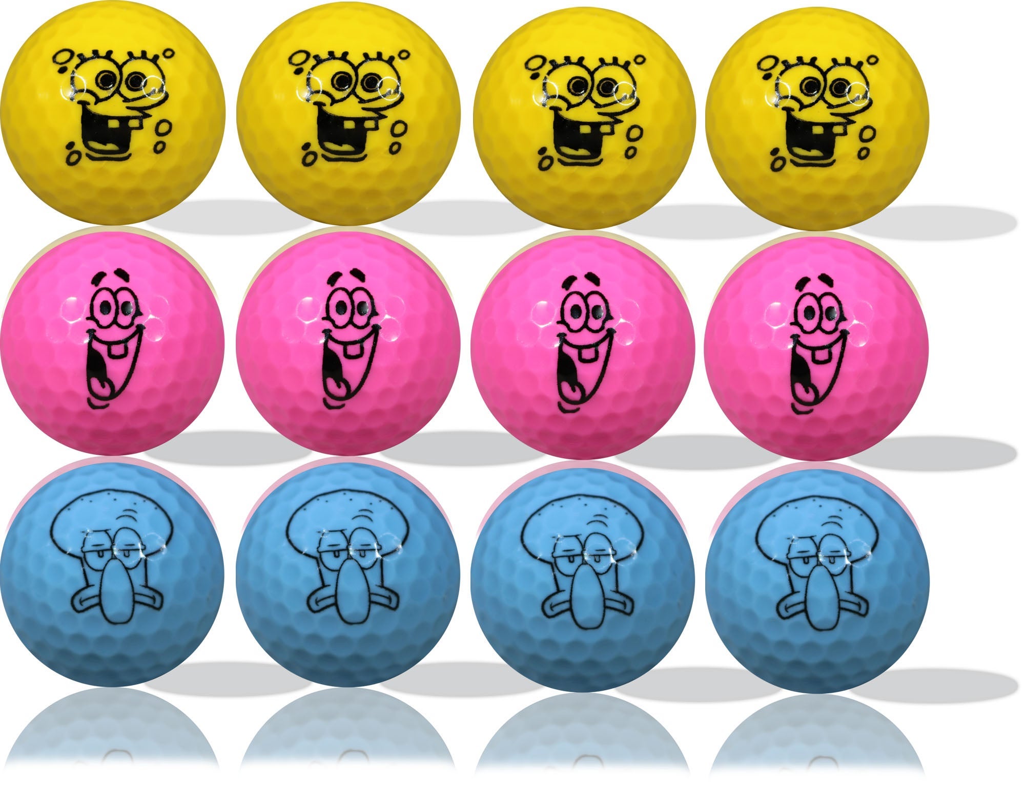Character Golf Balls 12 Pack