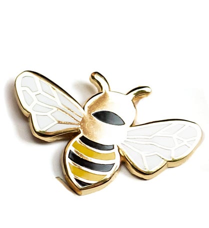 Honey Bee Hard Enamel Pin Brooch