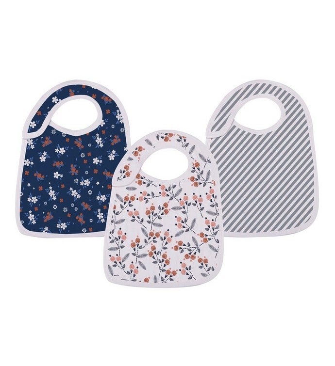 Blooms Floral Snap Bib Set Of 3