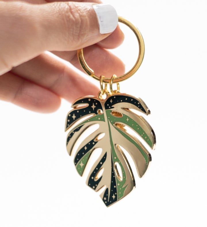 Variegated Monstera Deliciosa, Thai Constellation Keychain, Plant Gifts