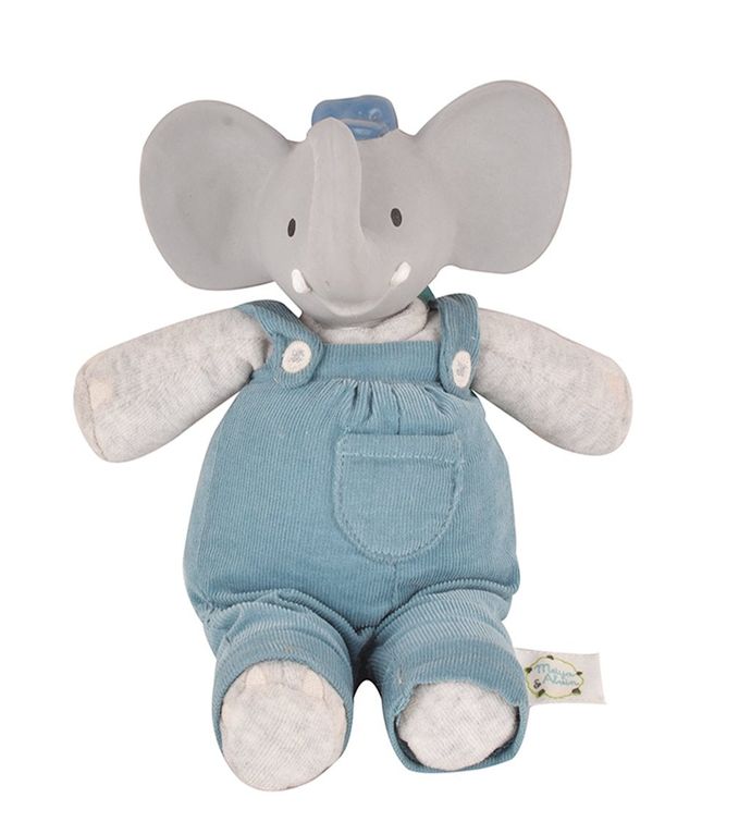 Alvin The Elephant   Organic Natural Rubber Head Toy