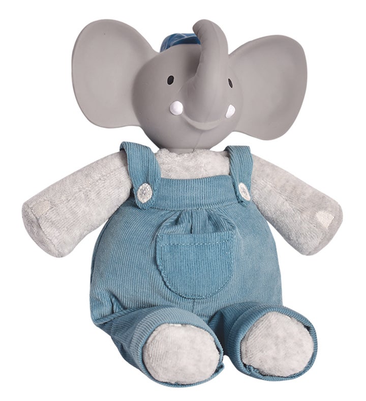 Alvin The Elephant   Organic Natural Rubber Head Toy