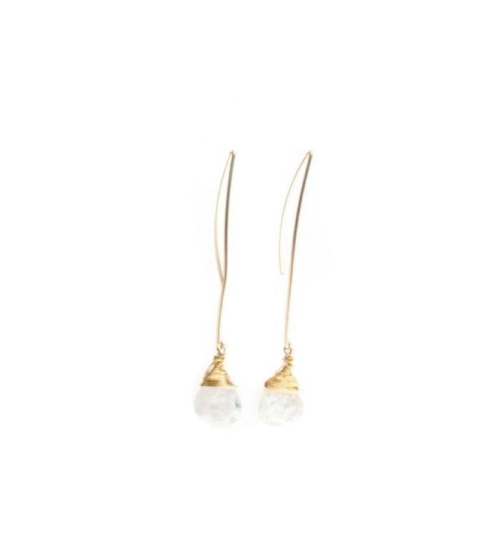 Jill Long Wire Drop Earring 