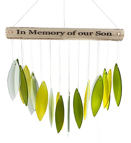 In Memory Of Our Son Stained Glass Sun Catcher Sympathy Gift
