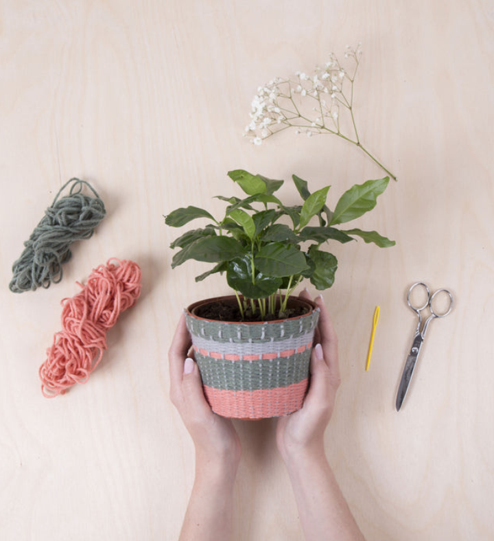 Knit Your Own Planter Cover Kit