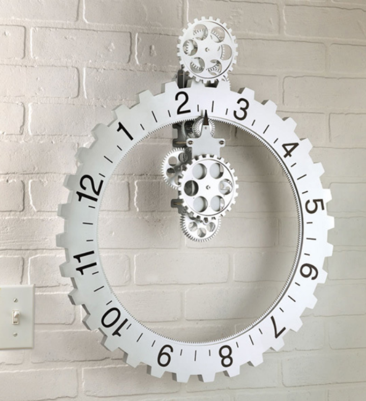Big Wheel Hour Wall Clock