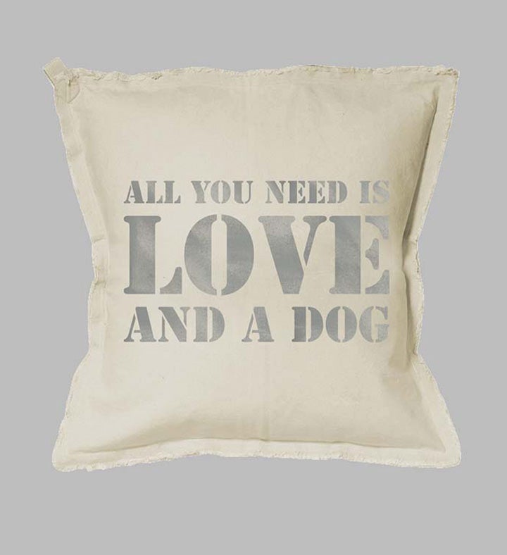 All You Need Is Love + A Dog Square Pillow