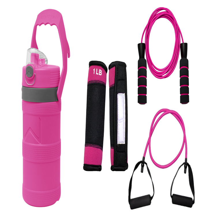 Exercise Kit With 64oz Foam Bottle
