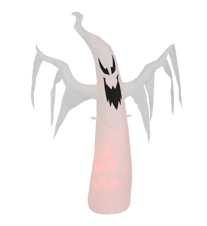 Spooky Red Glowing Ghost Inflatable Halloween Decoration   58 inch