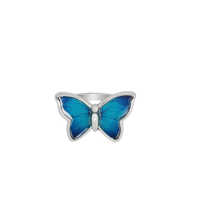 Luca + Danni Blue Morpho Butterfly Ring