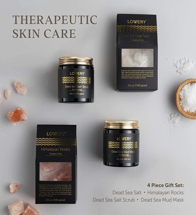 Lovery Dead Sea Minerals Spa Gift Box For Women & Men   Self Care Kit
