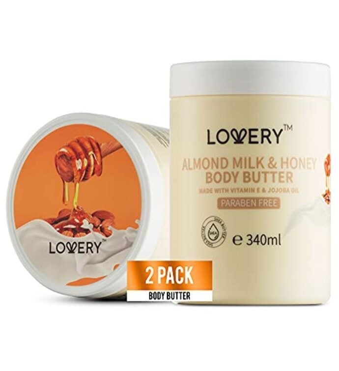 Almond Milk And Honey Whipped Body Butter   Ultra Hydrating   2 Pack   23oz