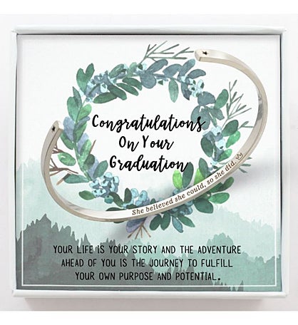 She Believed She Could… Class Of 2022 Graduation Gift Bracelet