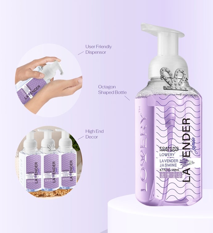 Foaming Hand Soap - Lavender Jasmine Scented Hand Wash - Pack Of 3