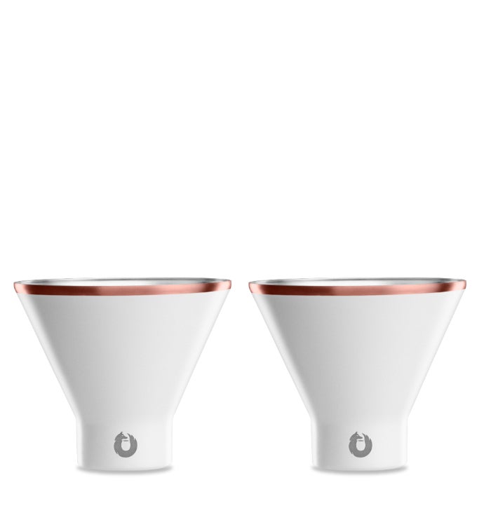 Stainless Steel Martini Glass, Set Of 2