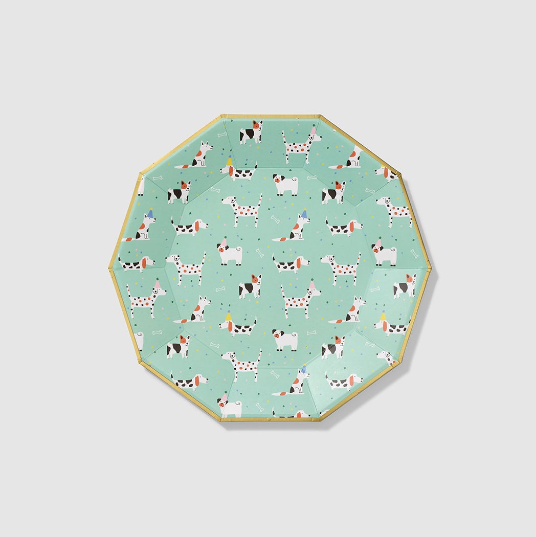 Hot Diggity Dog Large Plates (10 Per Pack)