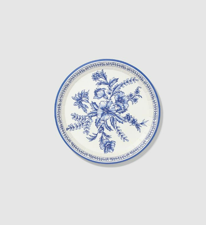 French Toile Small Plates  10 Per Pack