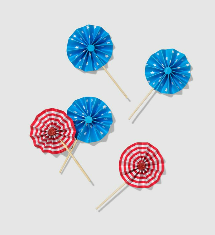 U.s. Of Yay! Pinwheel Toppers (10 Per Pack)