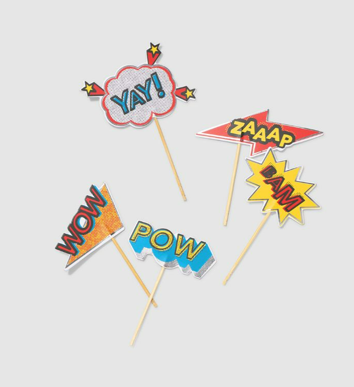 Bam Zaaap Pow!Mini Toppers (10 Per Pack)