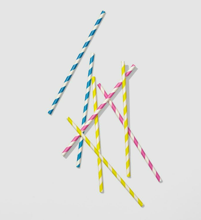 Sip Of Summer Paper Straws  25 Per Pack