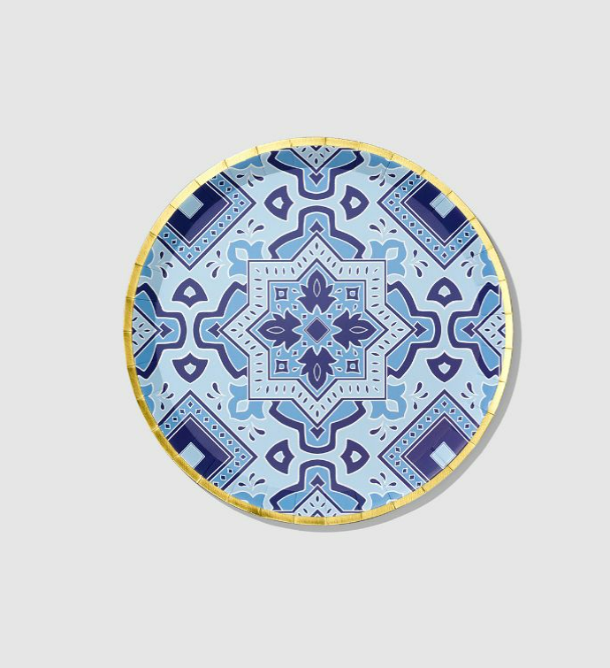 Amalfi Blues Large Plates  10 Per Pack