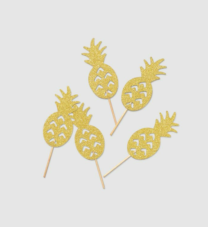 Pineapple Mini Toppers  10 Per Pack